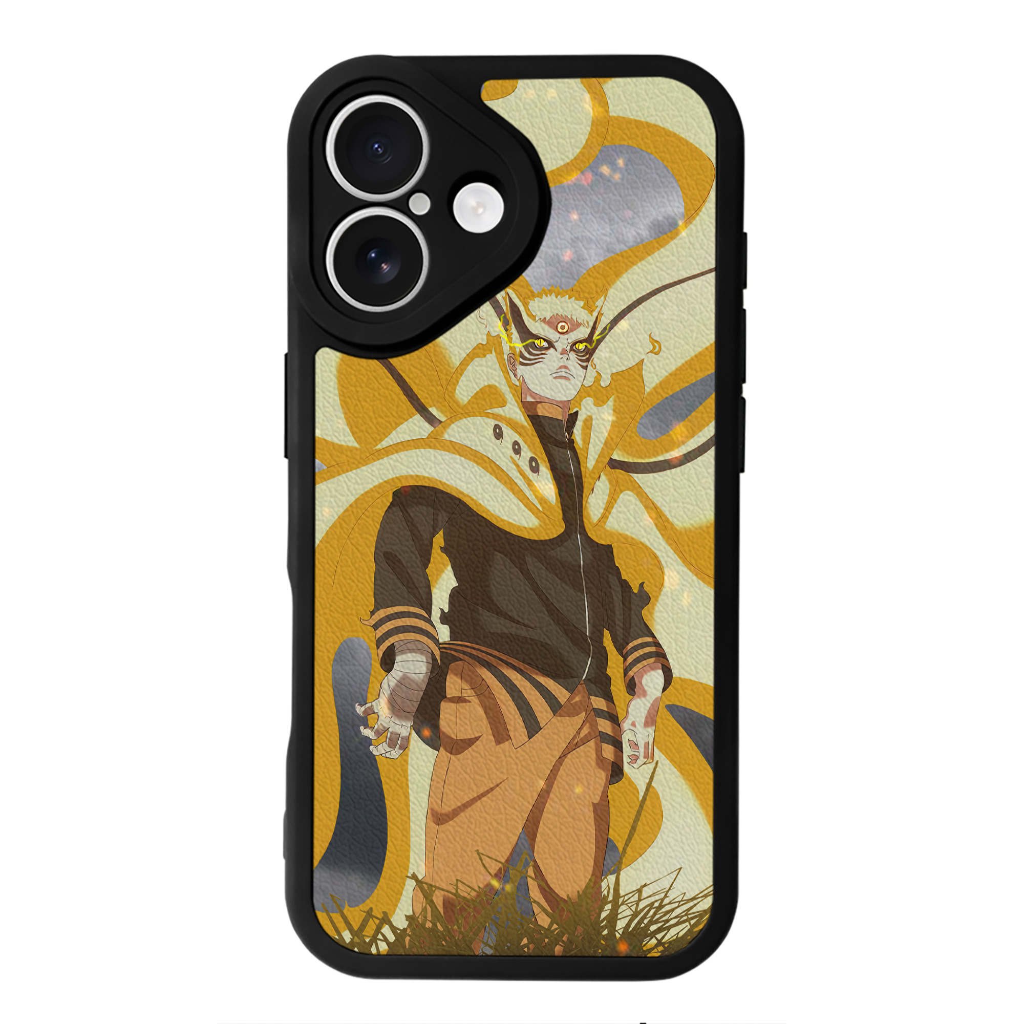 （画像用） NARUTO -ナルト- NARUTO -ナルト- 疾風伝 【iPhone 16シリーズ対応】シリコンスマホケース（レザー調） 材質：シリコン